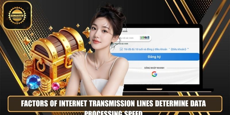 Factors of internet transmission lines determine data processing speed