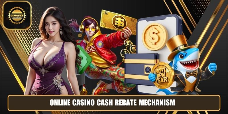 Online casino cash rebate mechanism