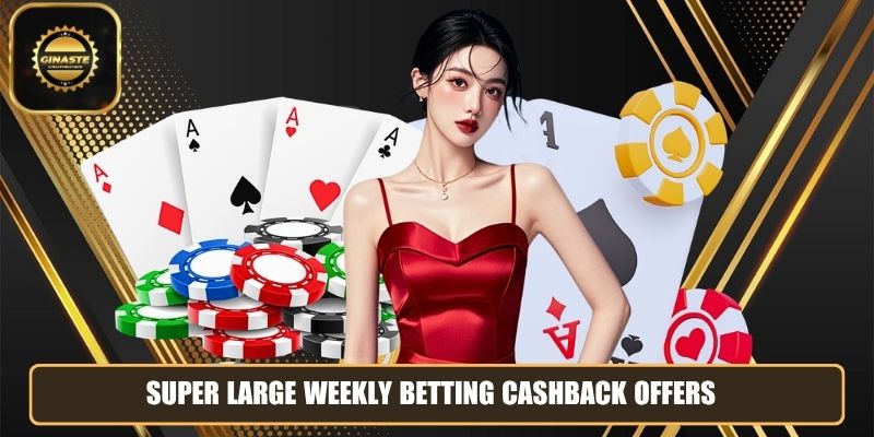 Super large weekly betting cashback offers