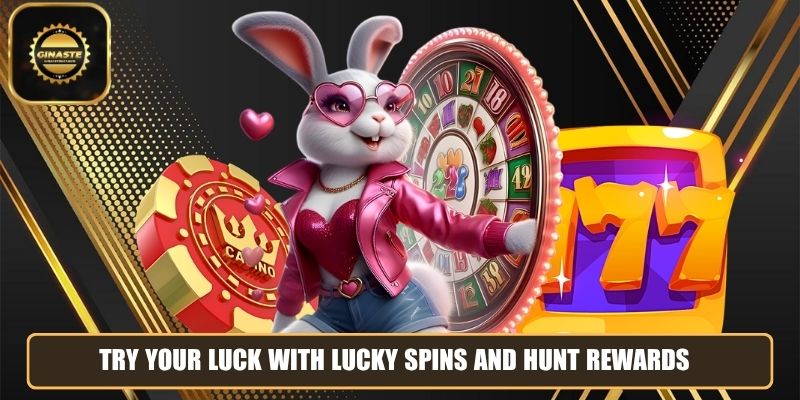 Try your luck with lucky spins and hunt rewards